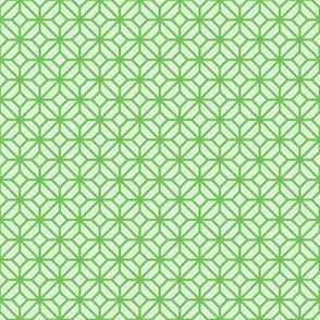 Geometric Pattern: Diamond Tile: Light Green