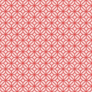 Geometric Pattern: Diamond Tile: Light Red