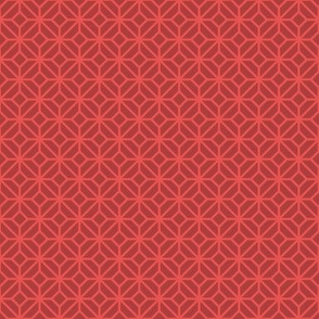 Geometric Pattern: Diamond Tile: Dark Red