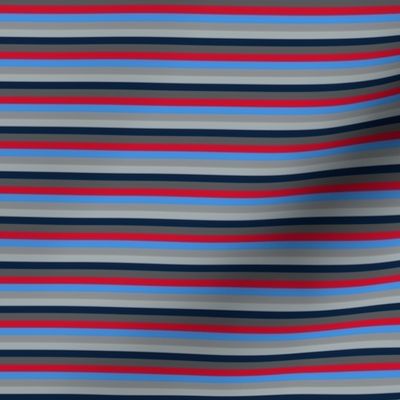 The Red the Blue the Navy and the Gray_All Color Little Stripes - Horizontal 