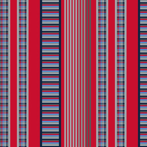 The Red the Blue the Navy and the Grays: Decorated Stripes