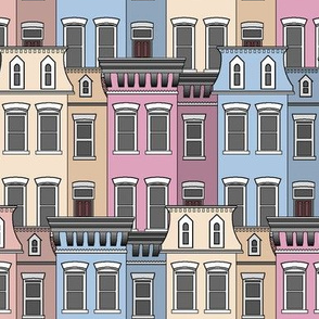 Paint-by-Number Row Houses