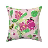 dragonflies  cottage cotton candy pink