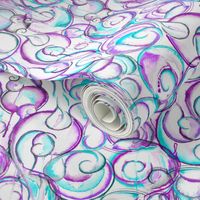 Violet Swirls Surrealism