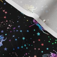 Watercolour Space Fairies - smaller scale