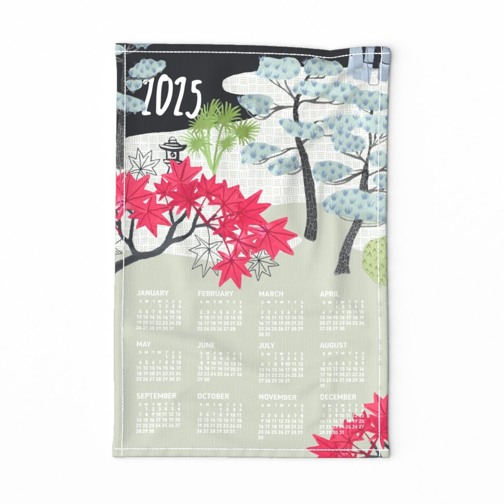 2024 Calendar, Sunday / Japanese Garden