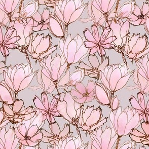 Pastel Pink Fabric, Wallpaper and Home Decor