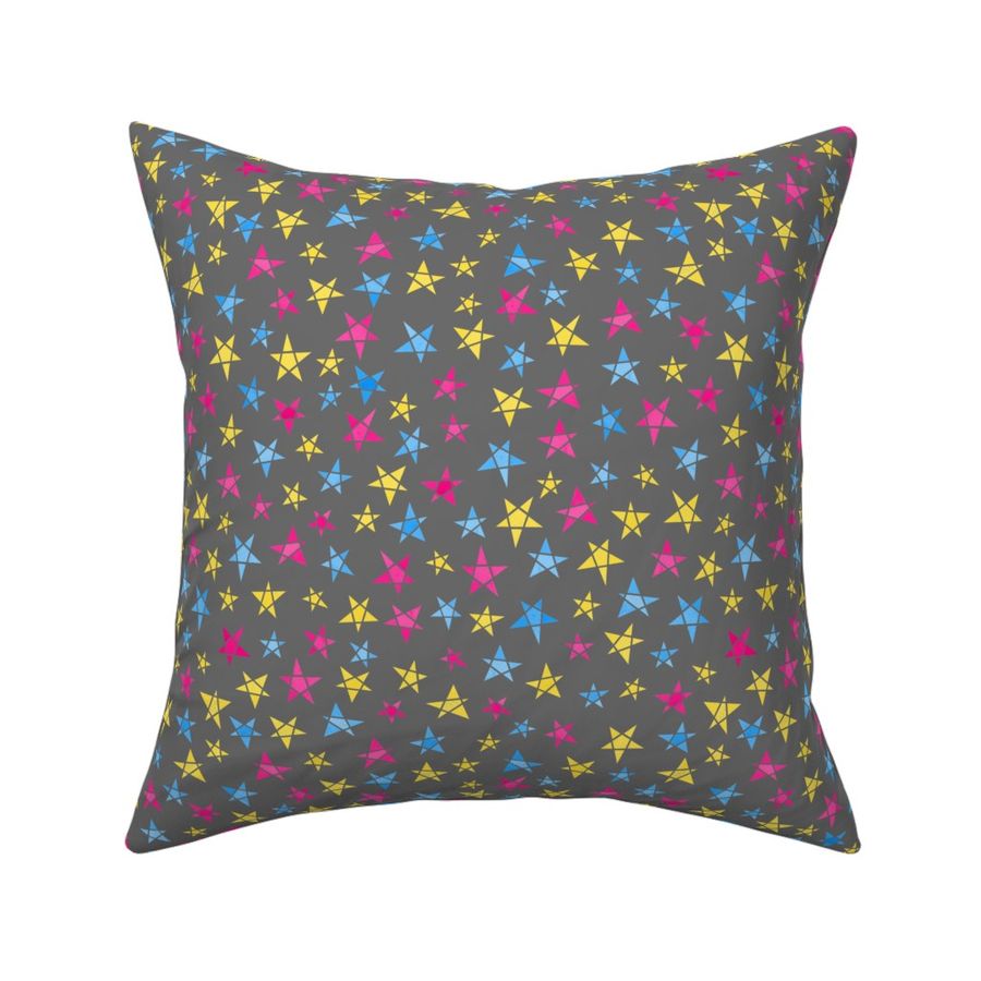 Stars - pan colours - dark grey background