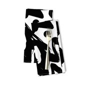  black and white abstract brush stroke artistic graphic large scale