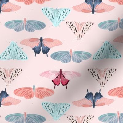 Pink butterfly friends