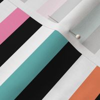 Liquorice Allsorts stripes - 1950s colors