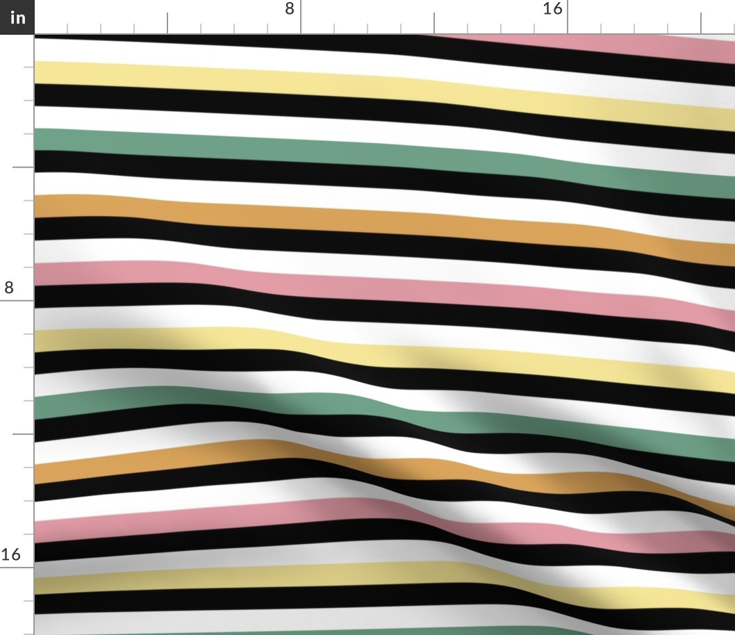 Liquorice Allsorts stripes - spring colors