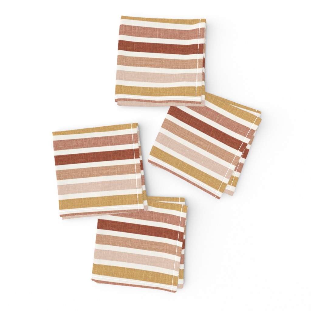 1/2 inch // Multi colour stripes colored stripes horizontal stripes reds