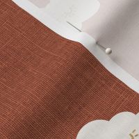 Red Clay Sleepy clouds linen