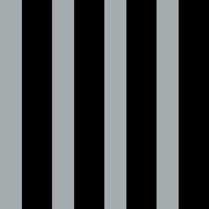 The Black and the Gray: Plain Small Stripes