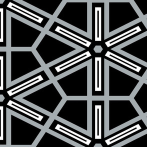 The Black and the Gray: Geometric Starburst