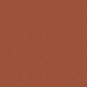 Linen look texture brick red printed color