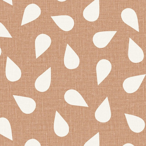 JUMBO Multidirectional raindrops linen look textured