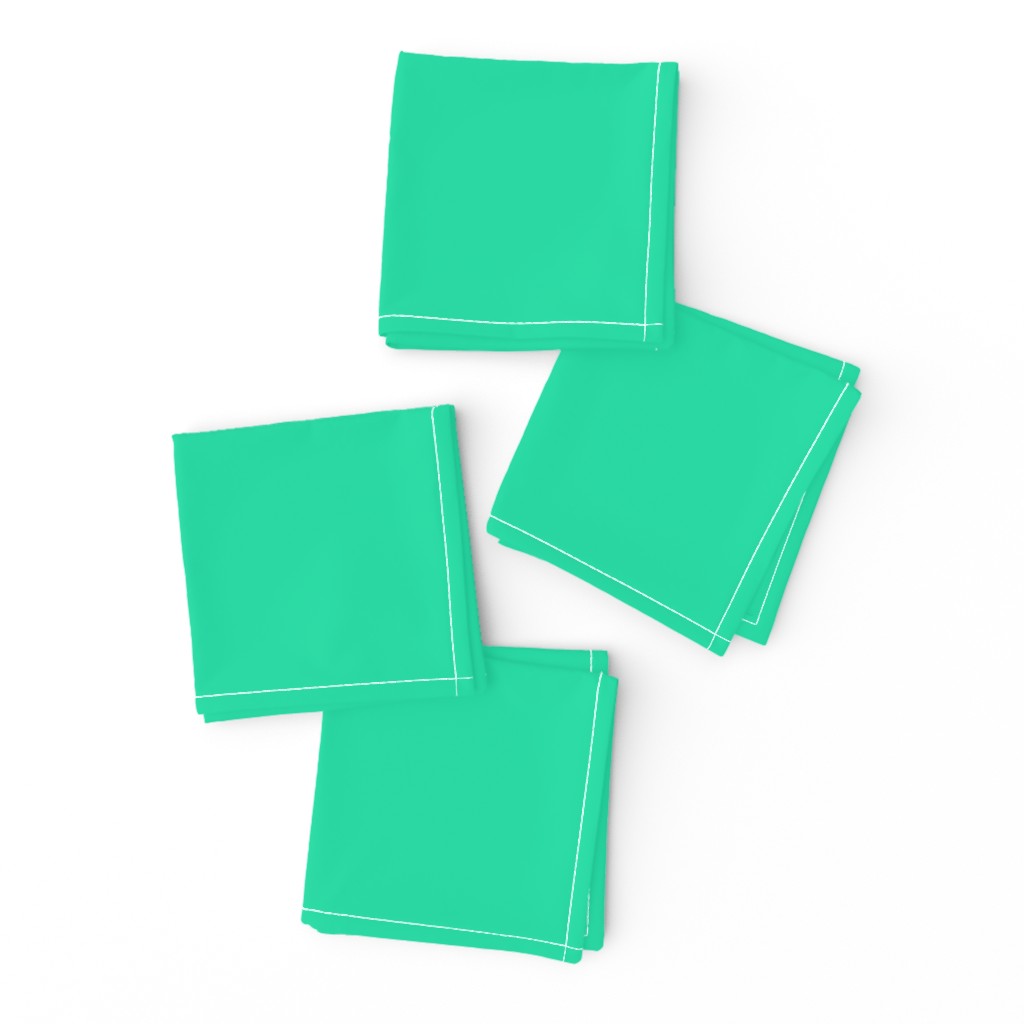 Sweetmint Green Solid Summer Party Color