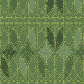 curved abstract green