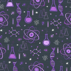 Midcentury Modern Atomic Science (Purple)