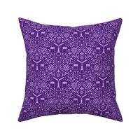 Mad Science Damask (Purple)