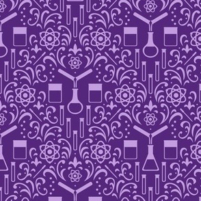 Mad Science Damask (Purple)