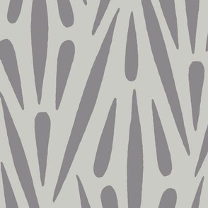 large minimalistic geo drips in gray