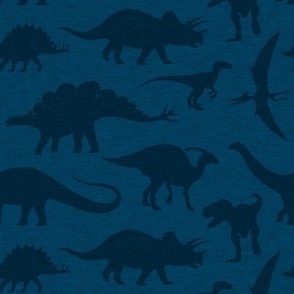 Dinosaurs- dark blue