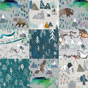 Mountain Trail Quilt 6" 