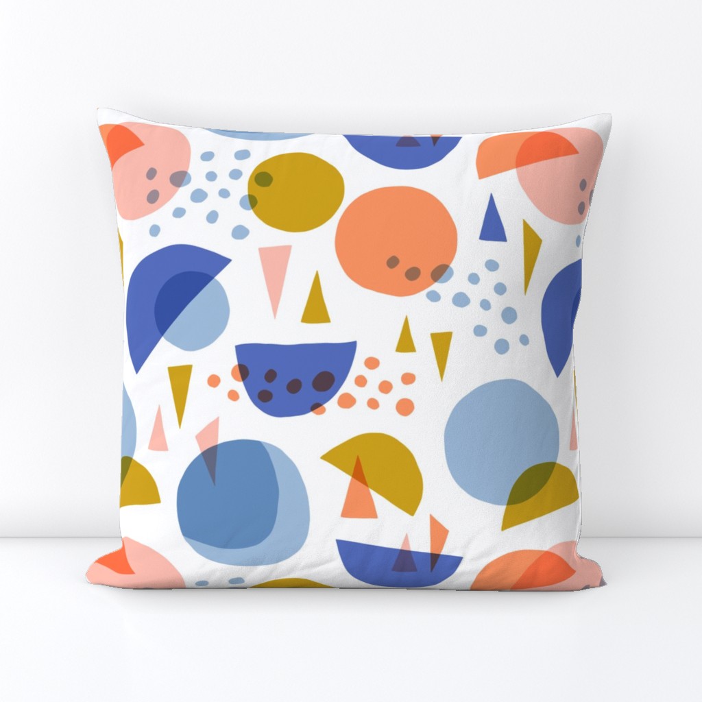 Scandinavian abstract circles and triangles 