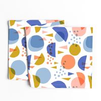 Scandinavian abstract circles and triangles 