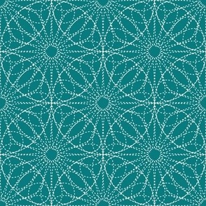 Circle Tile - Entwined - Stitched Outline (inverted)