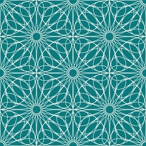 Circle Tile - Entwined - Outline (inverted)