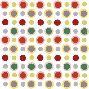 Italian Tiled Spots - white 