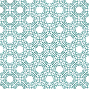 Circle Tile - Woven Sunburst
