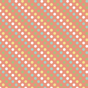 Torts Adorbs Polka Dots - Coral