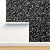 Black And White Wave Lines