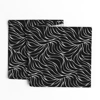 Black And White Wave Lines