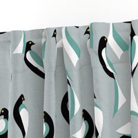 Minimalist Birds in Sage