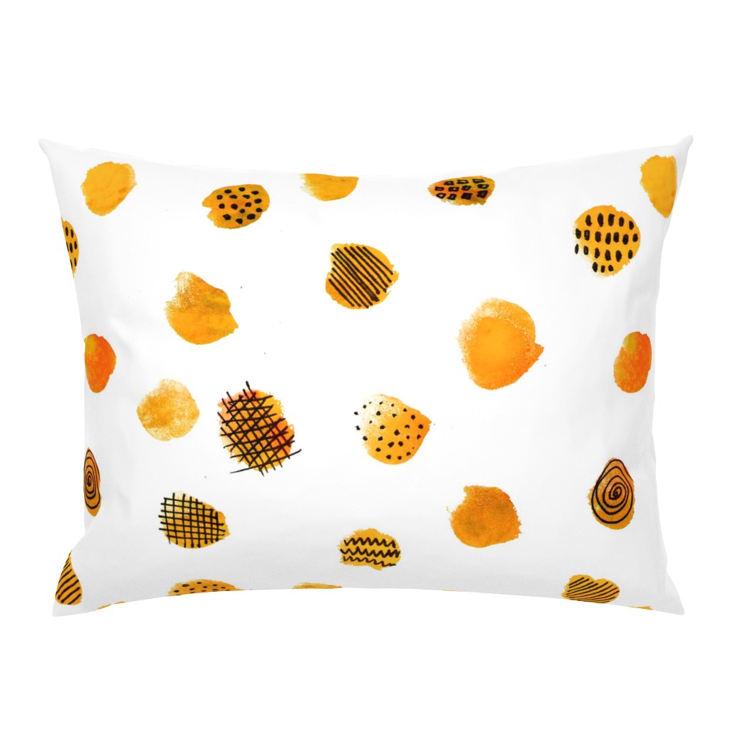 MINIMAL ABSTRACT DOTS YELLOW