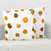 MINIMAL ABSTRACT DOTS YELLOW