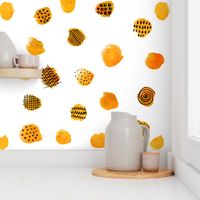 MINIMAL ABSTRACT DOTS YELLOW