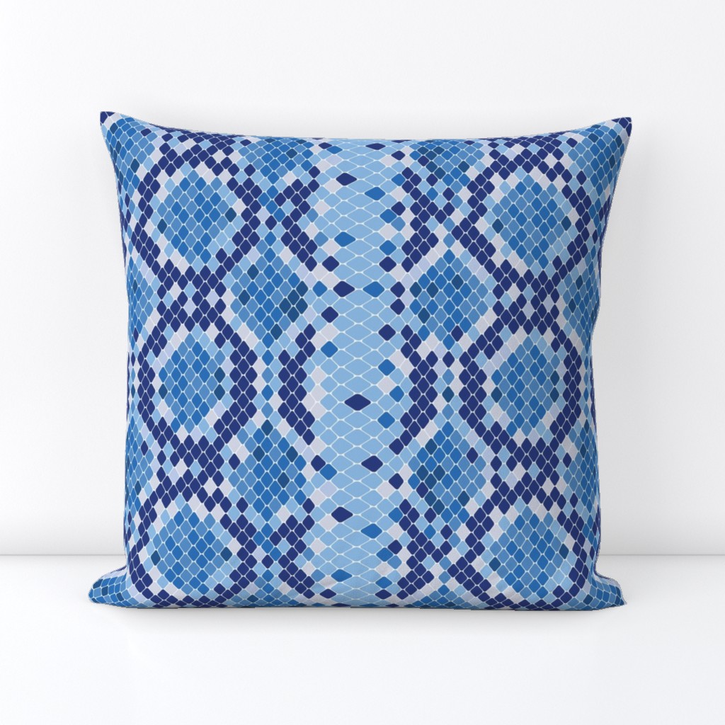 Snake Skin Blue Dark Blue Blue Light Blue White, Animal Print Snake, Boa Skin, Snake Skin Pattern