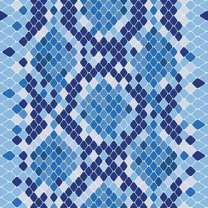 Snake Skin Blue Dark Blue Blue Light Blue White, Animal Print Snake, Boa Skin, Snake Skin Pattern