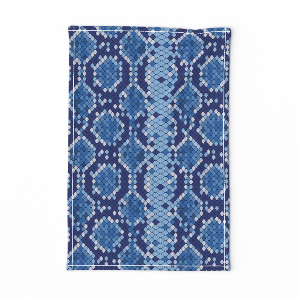 Snake Skin Blue Dark Blue Blue Light Blue, Animal Print Snake, Boa Skin, Snake Skin Pattern