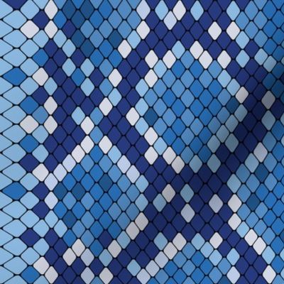 Snake Skin Blue Dark Blue Blue Light Blue, Animal Print Snake, Boa Skin, Snake Skin Pattern