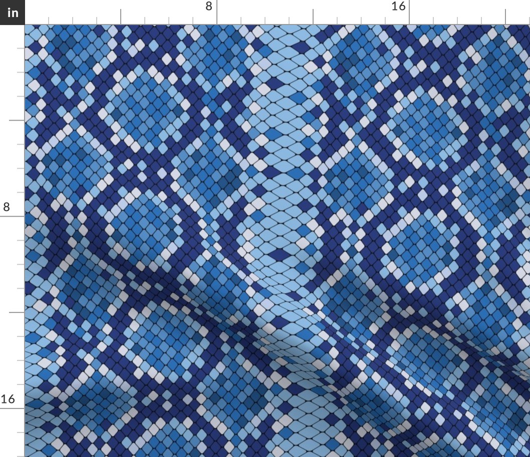 Snake Skin Blue Dark Blue Blue Light Blue, Animal Print Snake, Boa Skin, Snake Skin Pattern