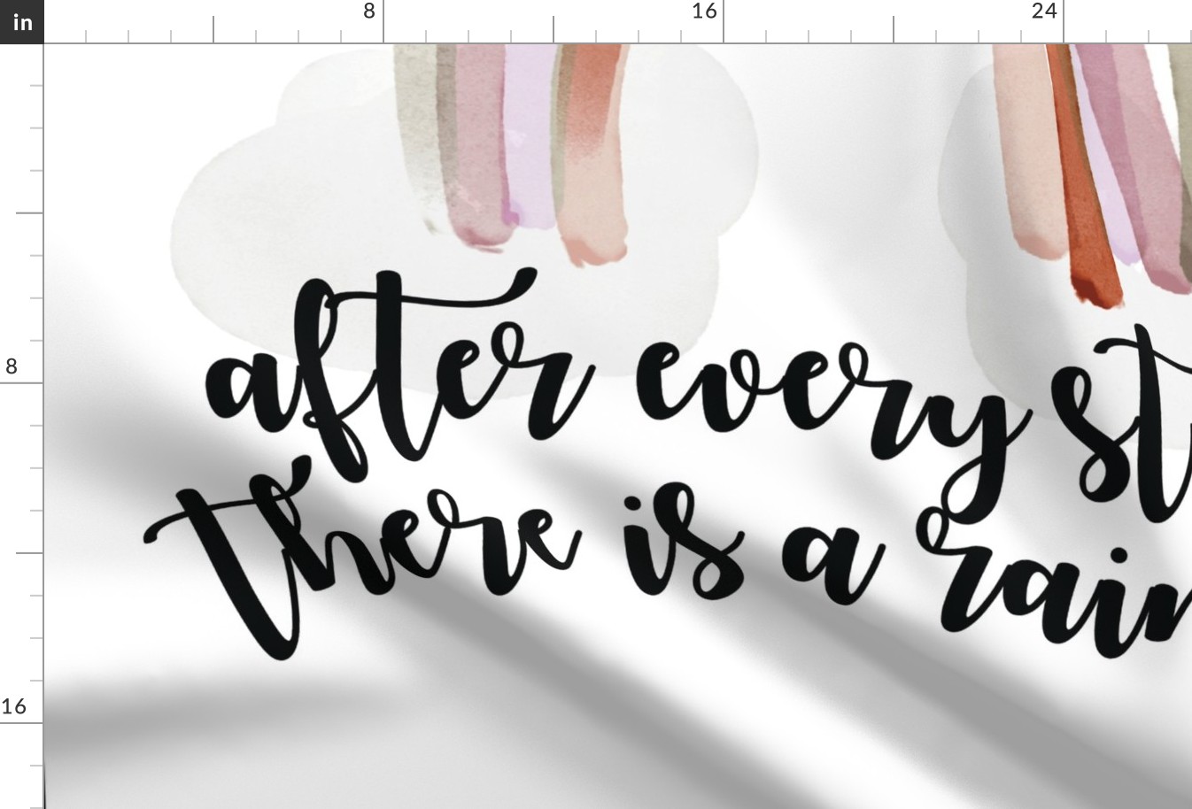1 blanket + 2 loveys: after every storm there is a rainbow + neutral rainbow no. 1 // bold script