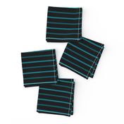 ★ THIN STRIPES ★ Teal, Black - Large Scale / Collection : Dark Sunshine - Abstract Geometric Prints